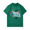 Men's 100% Cotton Crew Neck Short Sleeve T-Shirt, Casual Aloha Hibiscus Monstera Floral Print Summer Loose Tee for Daily Tropical Hawaiian Style Wear