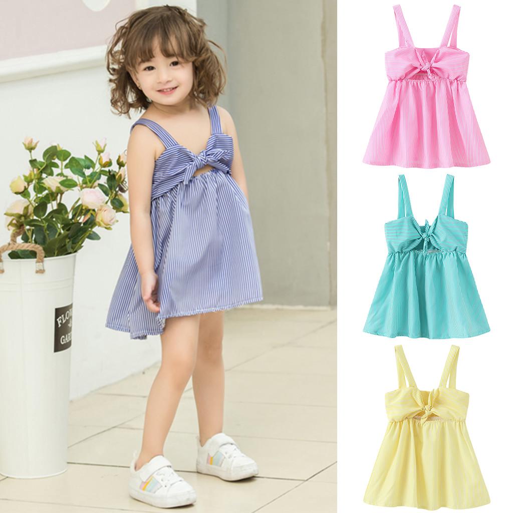 Buy Toddler Kids Baby Girls Condole Belt Flowers Plaid Princess
