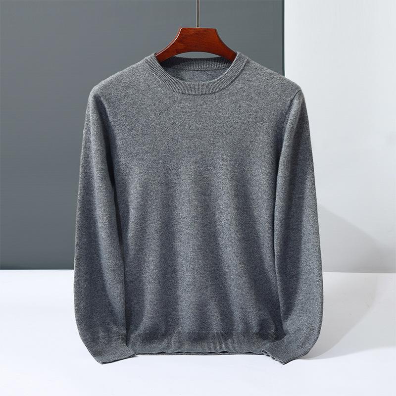 Cashmere sweater crew neck sweater loosely knitted new inner wool sweater