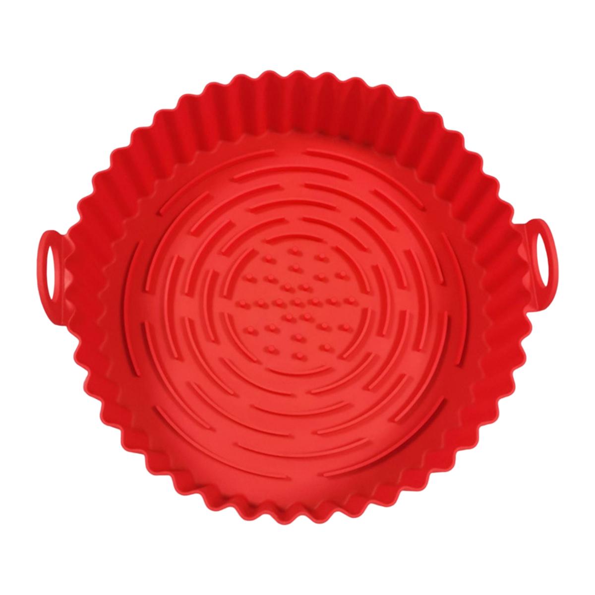 

Прочный отвлекающий паз, равномерно нагретый, мягкий двусторонний коврик для фритюрницы, кухонный инструмент, коврик для фритюрницы красный