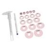 Nipple Areola Measurements Set 12pcs Silicone Rings Marking Pen 3D Areola Tattoo Scale Ruler