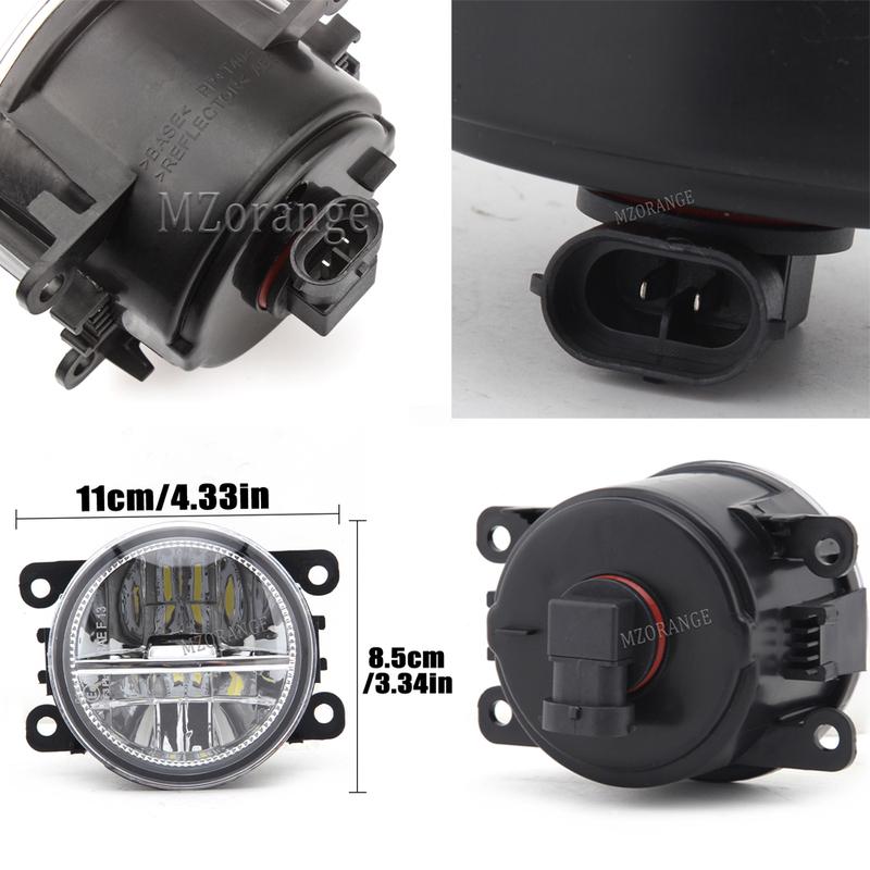 LED Fog Lights For Renault Megane 2/3 Duster Sandero Fluence Koleos Kangoo Thalia 2003-2015 Headlight Halogen Fog Lamp Foglights