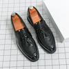 Men's shoes large size fringed leather shoes men's four seasons new foot cover business dress business leather shoes