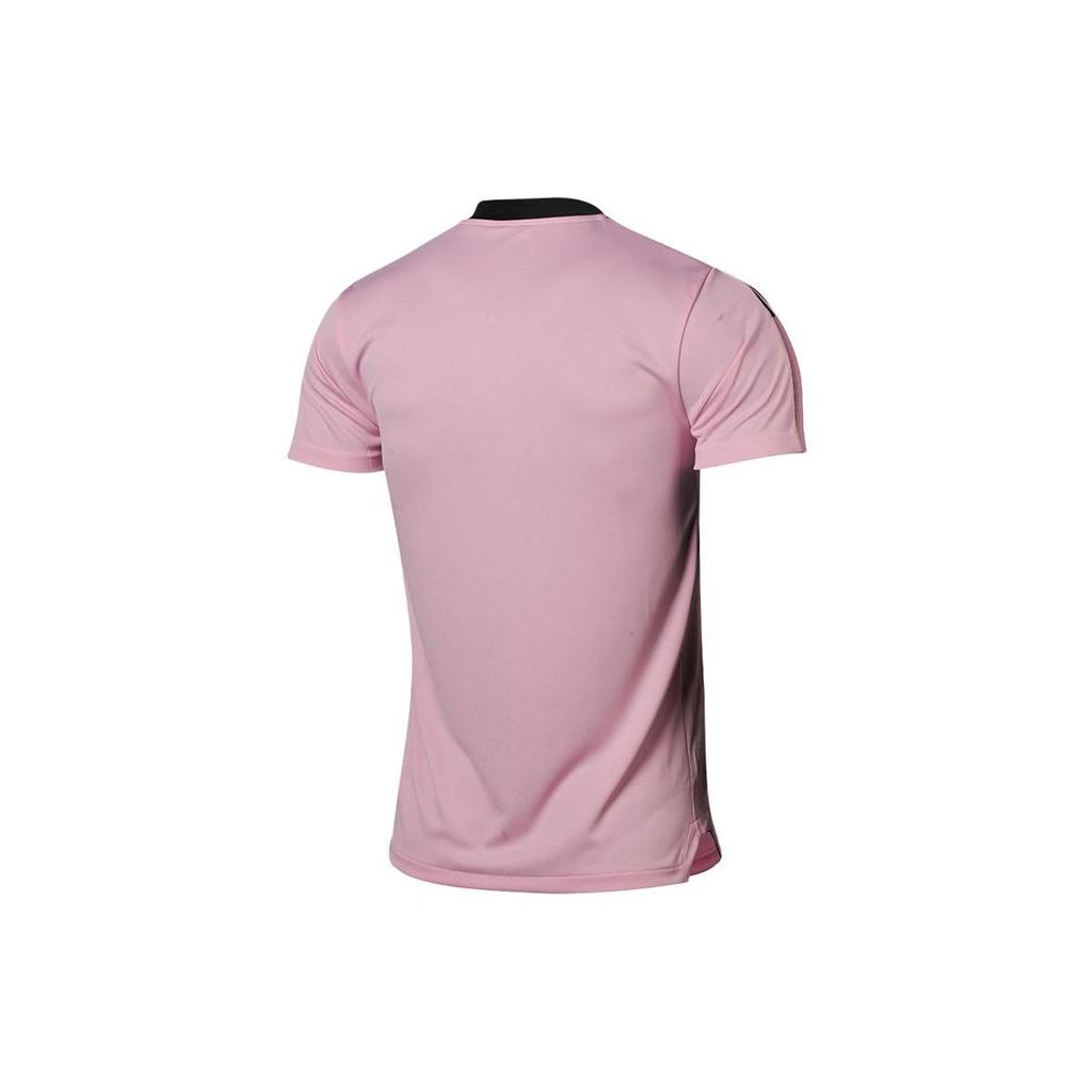 Adidas Inter Miami Football Club Training Logo Loose Fit Crew Neck Short Sleeve T-Shirt Men T-Shirt Pink GK9748