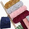 1Pc Chenille Yarn Velvet Yarn Texturized Polyester Blended Cotton Suggest Needle 4MM-5MM