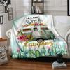 Floral Camper Camping Adventure Gift Personalized Blanket Customize Text Warmthful Decor Perfect For Sofa Couch Office Bed Picnics For All Occasions