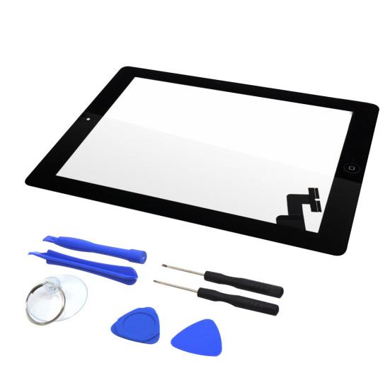 Kit de Ferramentas de Lente de Vidro Digitalizador de Tela Sensível ao Toque Adesivo de Substituição para iPad 2