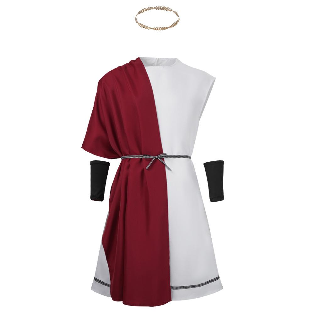 

Cosplay Ancient Greek Roman Gladiator Costume Sets Adult Men Women Halloween Carnival Dress Up Party Roman Solider Fancy Dress XS&Other