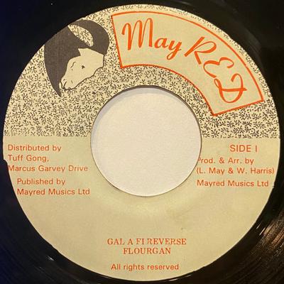 7inch Record FLOURGON - Gal A Fi Reverse NONE May Red Jamaica Reggae, Ska & Dub Used
