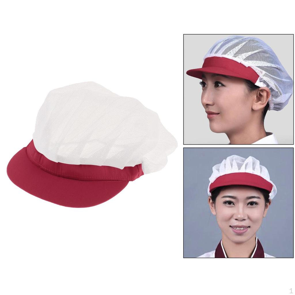 Chef Hat Hair Nets, Not Deformed, Shrinking, Easy to Clean, Used Repeatedly.