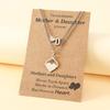 Mother's Day Parent-child Necklaces European American Creative Stainless Steel Heart-shaped Letter Personality Neckl