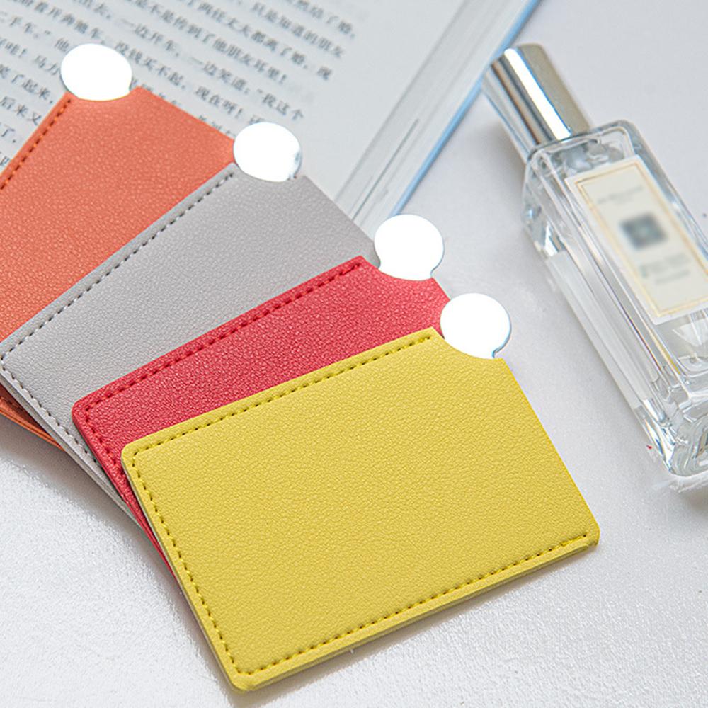 1pc Portable Mini Stainless Steel Unbreakable Makeup Pocket Mirror Cosmetic Mirror Cute Makeup Hand Pocket Mirror