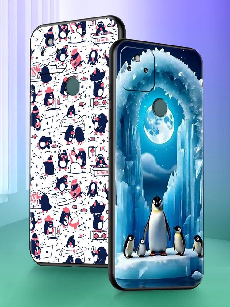 Luxury Pudgy Penguins Art Phone Case Cover for Google Pixel 10 9 8 7 6 9A 8A 7A 6A Pro Shockproof Soft TPU 9 Pro XL Shell Capas