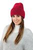 Ginny Winter Hat with Sequin Trim in Red