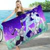 Hot Game O-Omori Bath Towel Microfiber Soft Water Absorbing Breathable For Girl Kids Decorative Cartoon Beach Towel
