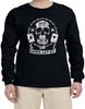 Born Lucky Biker Graphic Design Cool Logo Long Sleeve T-Shirt Long Arm Shirt Tee