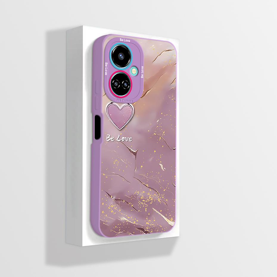 For Tecno Camon 19 Case Camon 19 Pro Neo Phone Case Astronaut Flower Camera Protection Anti Drop Liquid Silicone Soft Back Cover