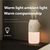Kabelloser wiederaufladbarer Luftbefeuchter mit zwei Düsen, Kaltnebel, mit LED-Nachtlicht, Mini, für Büro, Auto, Zuhause, Geburtstagsgeschenke für die Familie