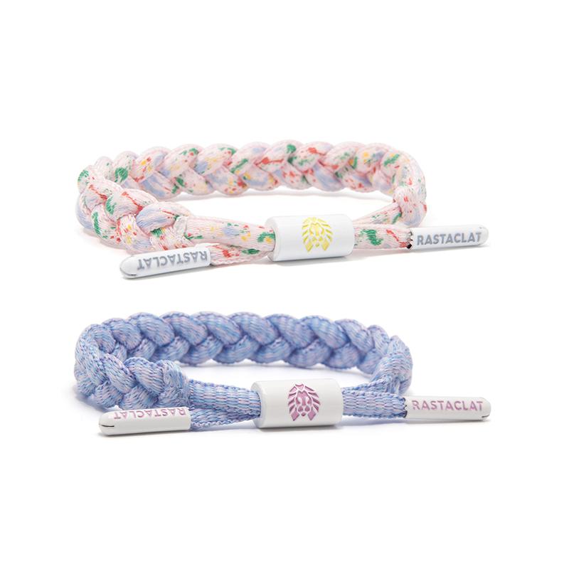Rastaclat Little Lion Sisters Series Ink Color Macaron Blue Mini Girls Combination Bracelet Bracelet RCDW903