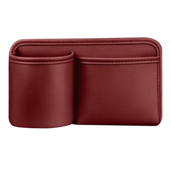 Car Seat Back-Mounted Box Storage Anti-Kick Storage Leather Multi-Functional Bag Car Door