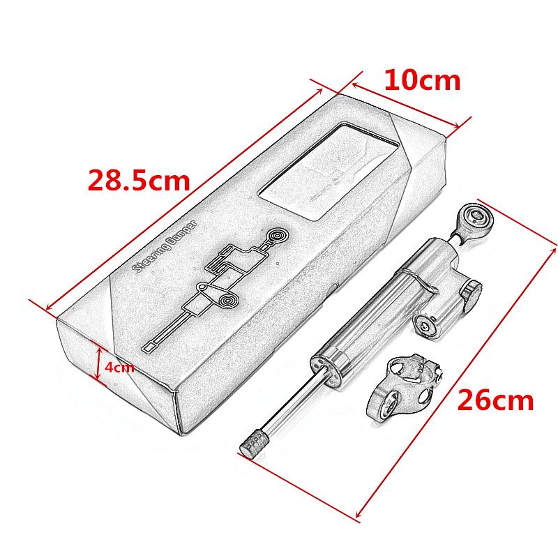 Universal Titanium Motorcycle Steering Damper Stabilizer & Shock Absorber Accessories