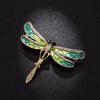 Fashionable Personality Dragonfly Brooch High-grade Alloy Dripping Oil Insects Chic European And American Delicate Brooch