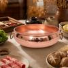 Pentola in Rame Interno Non Rivestito per Zuppa con Fondo Composito