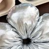 Hair Rope Five-Petal Flower Soft Elastic Band Glossy Surface Hair Tie Bun Meatball Hair Rope Hair Accessories