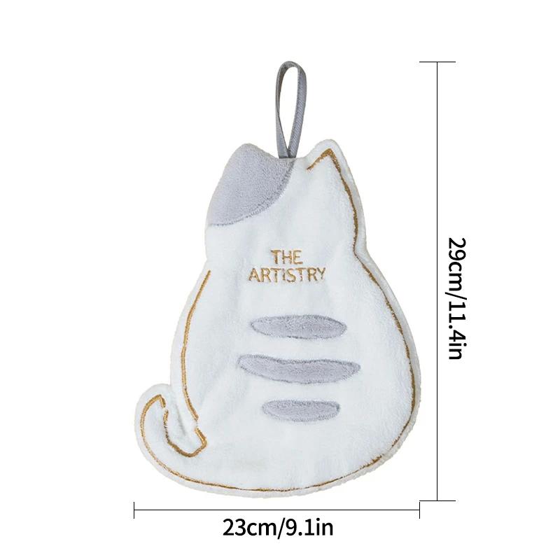 Hand Towels Cute Duck Hanging Towel Kitchen Bathroom Goose Bathing Ball Soft Absorbent Microfiber Wipe Towel Cartoon Kids Towels