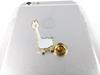 [F NODE] Alpaca Pin Badge, White x Gold, Approx. 3cm x 1.5cm, Animal Motif, Alloy