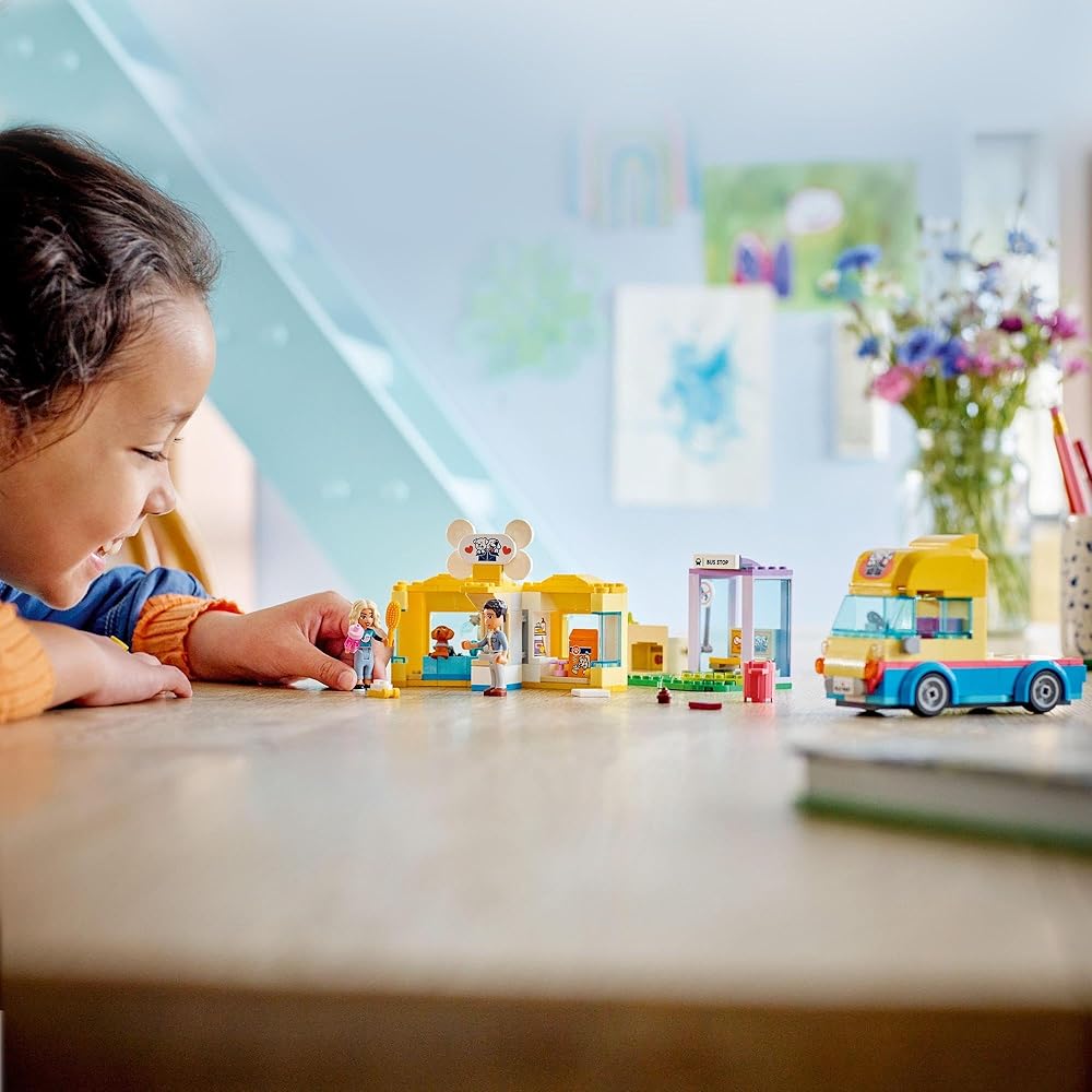 LEGO Friends Dog Rescue Truck 41741 Building Toy for Kids 6 Years and Up with Animal Figures and Vehicles