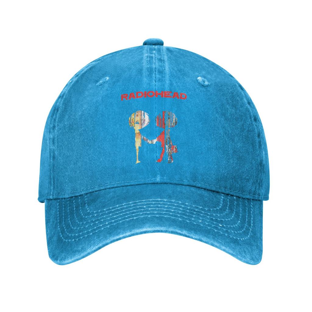 Radiohead groupe de musique rock Casquettes imprimées Pour Unisexe Coton Chapeau de camionneur Vêtements de loisirs Casquette de baseball Ajustable
