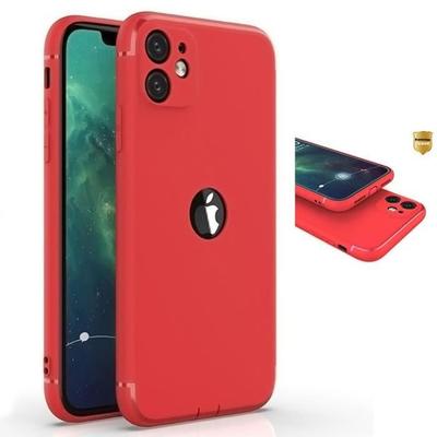 Protective Case - E.F.CONNECTION - for iPhone 13 - Flexible - Red - Shockproof