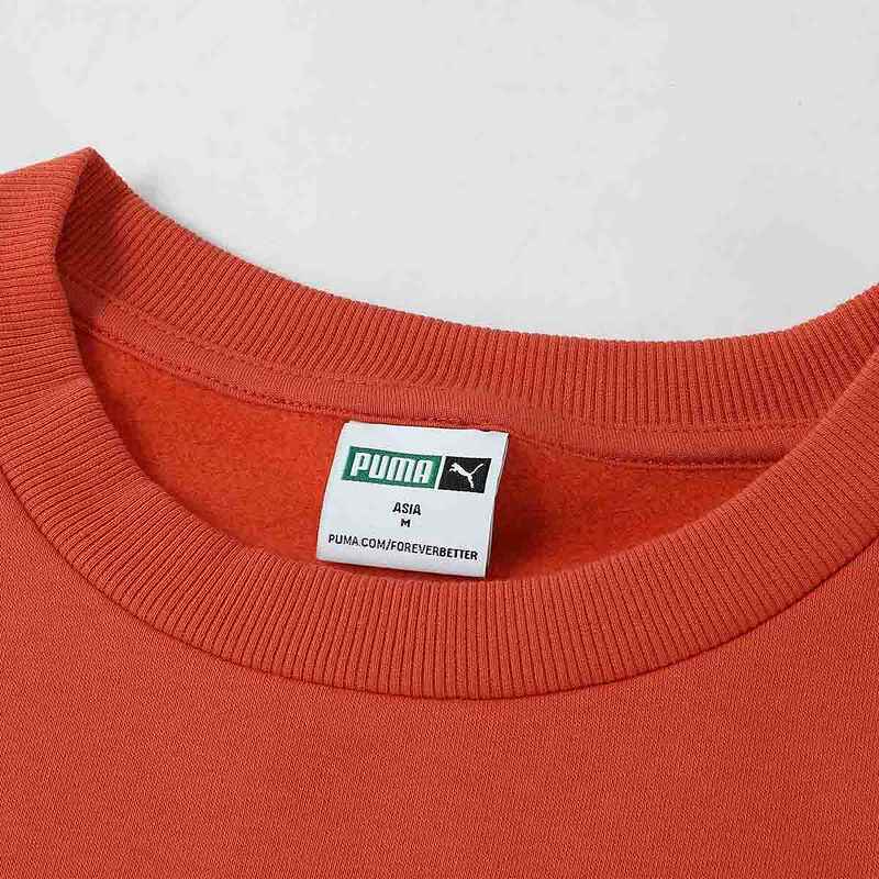 Puma Loose Casual Round Neck Sweatshirt Men Tops Orange 629736-75