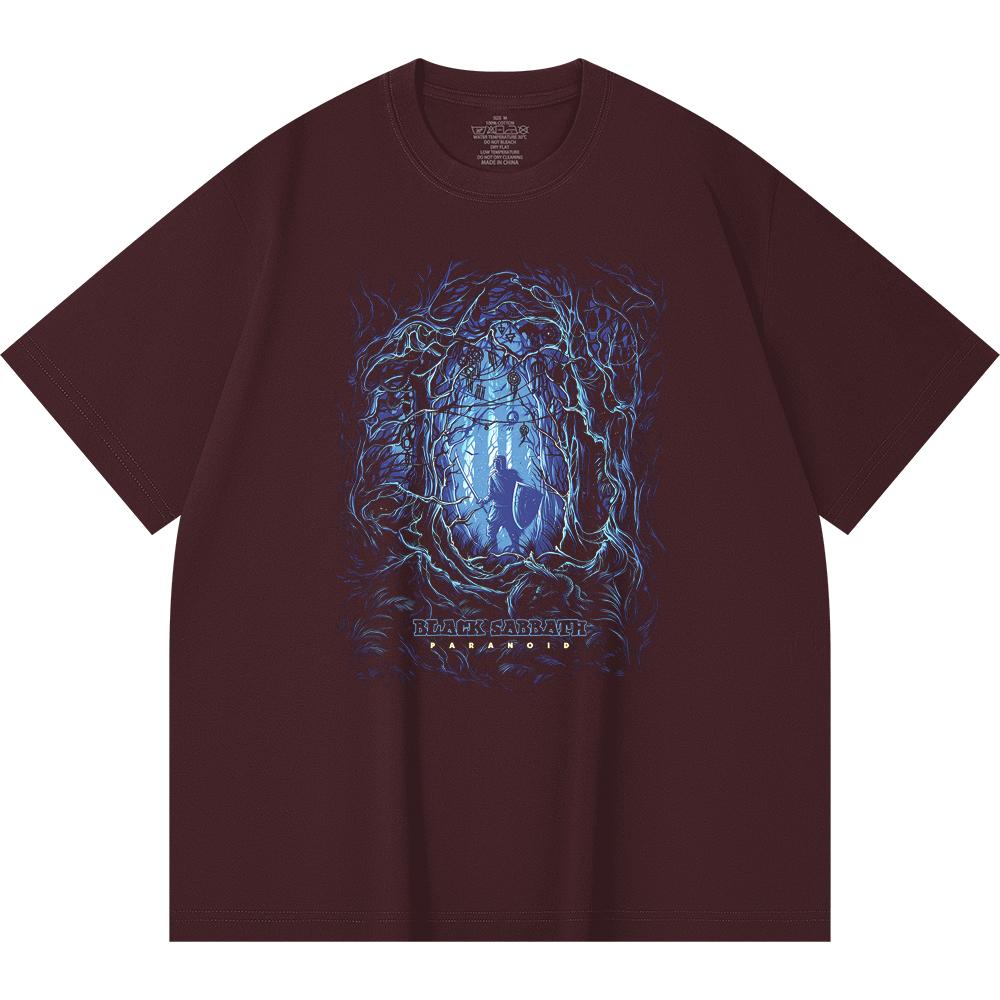 230 g/m² 100% Bavlna T-shirt Heavy Metal Rocková Kapela Tisk Populární Hudby Unisex Těžký Bavlněný T-shirt
