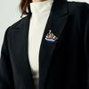Fashion Dripping Sailboat Ship Enamel Accessory Boat Brooch