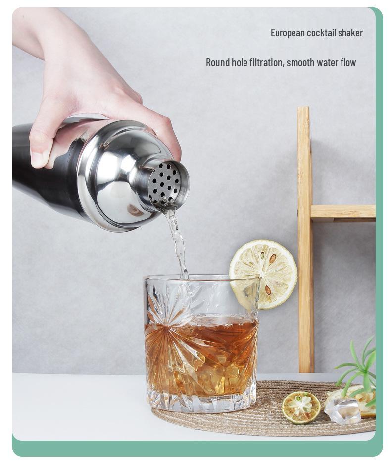 Stainless Steel Bartender Set: Boston Shaker & Cocktail Tools