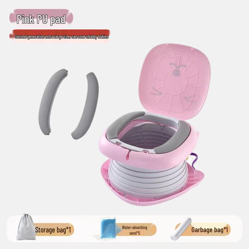 Children's Portable Travel Potty - Foldable and Compact for Outdoor Camping and Emergencies