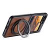 SUTENI G3 For Samsung Galaxy Z Flip7 FE 5G/Z Flip6 5G Case Compatible with MagSafe Waxy Texture Rotating Kickstand Leather Phone Back Cover