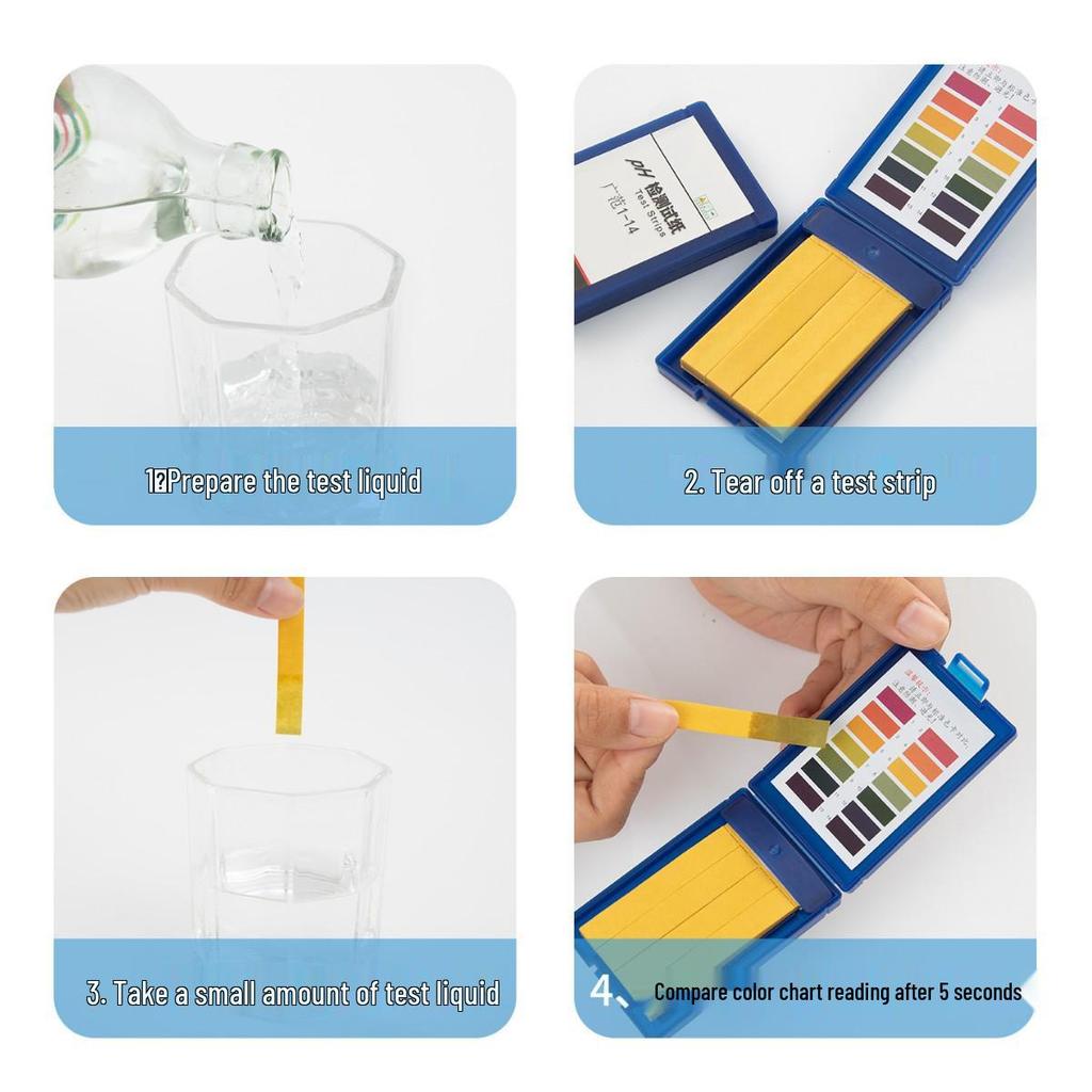 80-Piece pH Test Strips for Water and Urine Acidity/Alkalinity Detection [Newcomer Discount Included]
