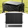 Space-Saving Folding Table Wipe-Clean Portable Camping Wagon Tabletop