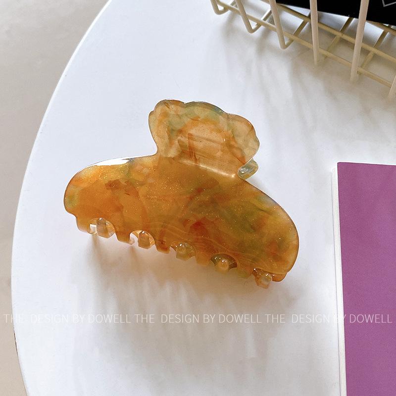 

Fashionable And Eyecatching Acrylic Hair Clips In Colorful Shades For Women Radiant Yellow