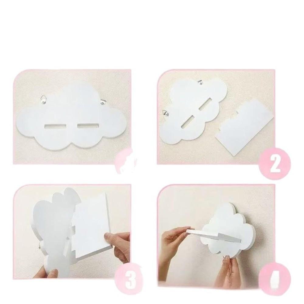 Minimalist Wall Storage Rack Durable Cloud Shape Shelf Home Decorative Wall Shelf Display  Bedroom
