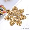 Sparkling Rhinestone Sequin Patch Flowers Star Iron On Ironing Stickers Crystal Applique For Jeans Dress Clothing Decoration Diy