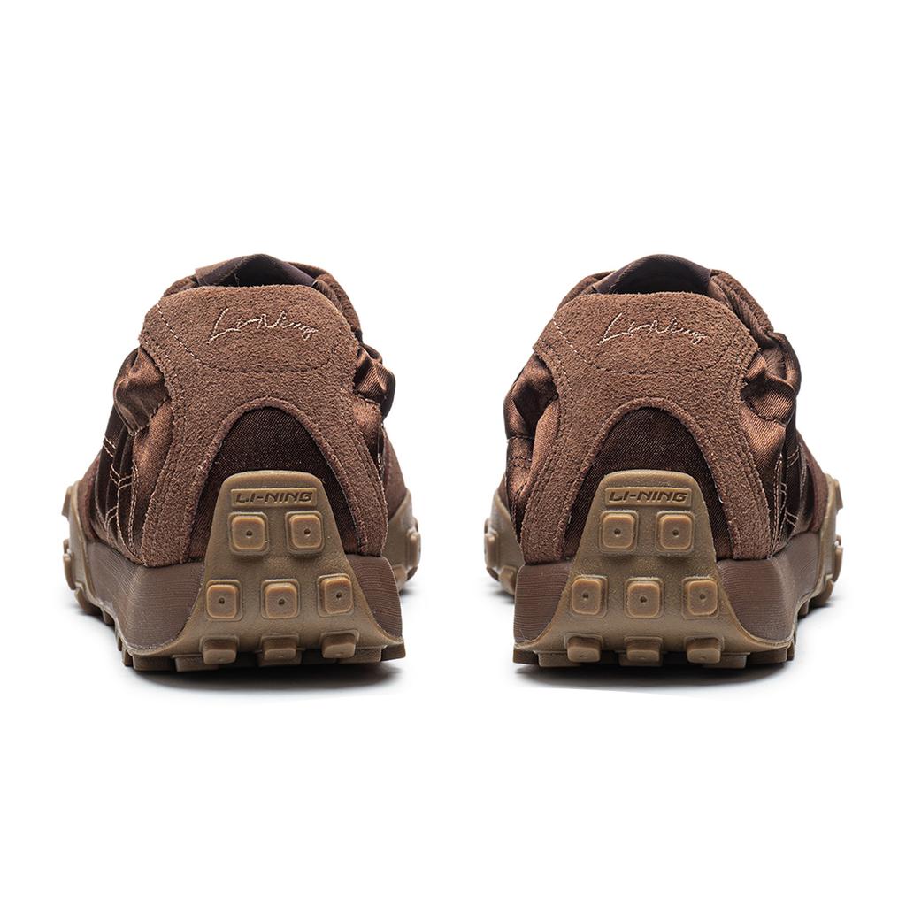 Sneakers Li-Ning Film Jane Casual Shoes Women's Low-top Chestnut Skin Brown