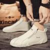 Shoes for Men High Quality Leather Casual Shoes Outdoor Light Walking Flats Slip On Comfort Driving Shoes Men Non Slip Sneakers