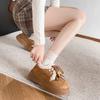 thick-soled non-slip cotton shoes for women, new fashionable and versatile in autumn and winter 2025, thick-soled wear-resistant and velvet warm cott