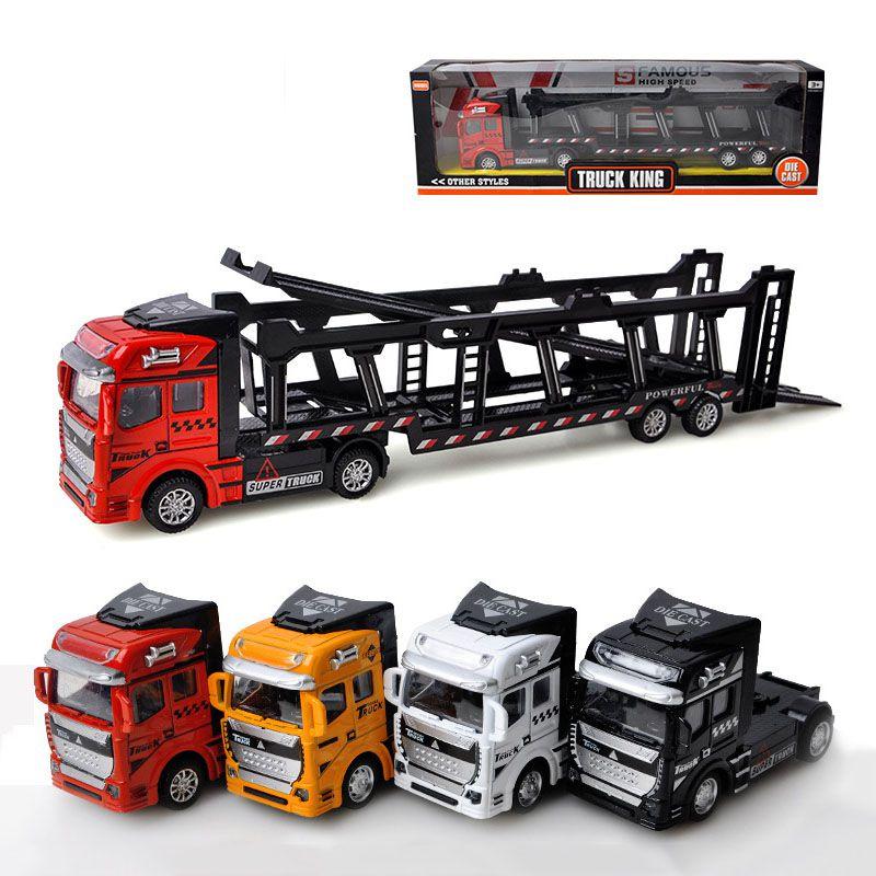 Premium 148 Truck Tractor Trailer Alloy Diecast Model For Kids And Collectors