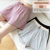 Pantalon Femme Pantalon Soie Glacée Été Legging Fin Lâche Respirant Grande Taille Filles Short Maison Pantalon Blanc Dames
