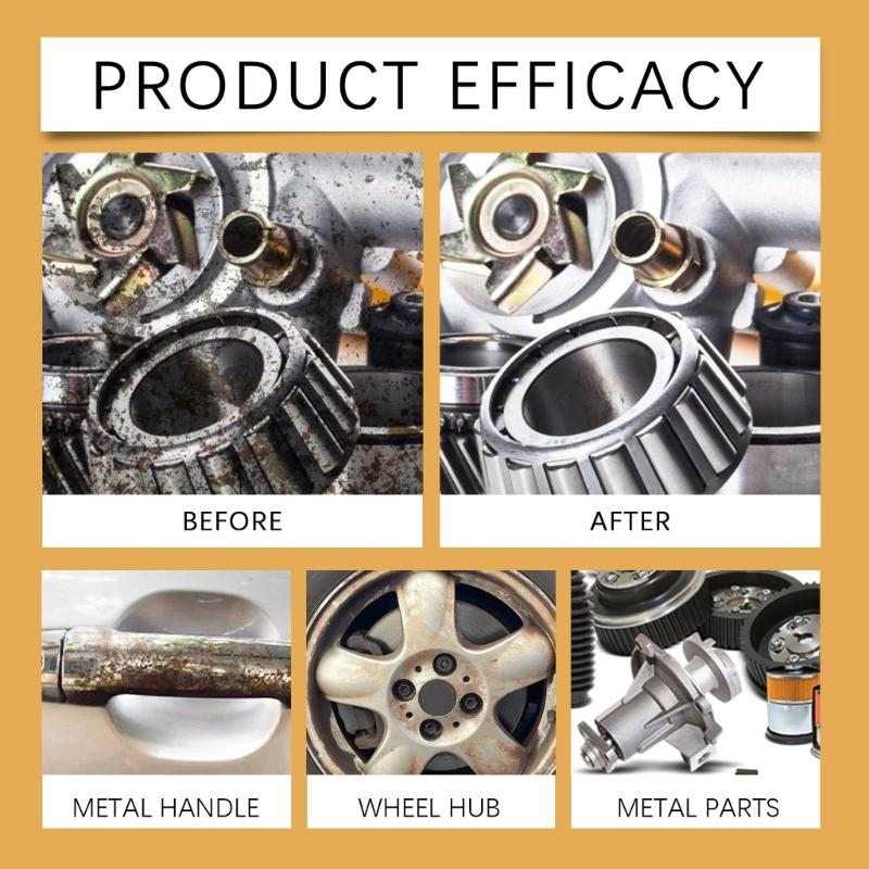 Rust Removal Sprayer For Metal Surfaces 120ml Fast Acting Rust Dissolver Eliminate And Protective Coating For Auto Parts